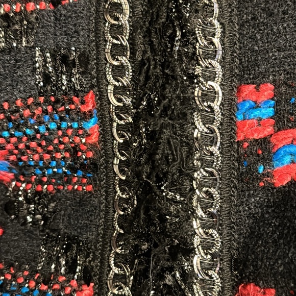 Trina Turk Secret Agent Kings Road Jacket in Multi Size 8 Color Black/Pink/Blue - Picture 9 of 11